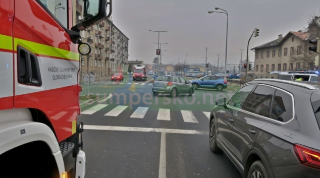 Řidička v Šumperku nedala přednost