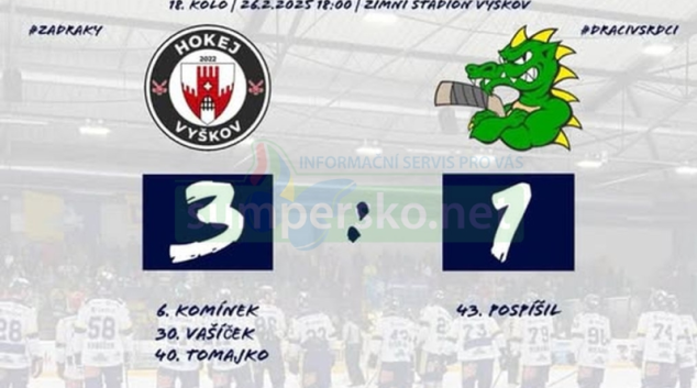 HOKEJ: Vyškov vs Šumperk 3:1