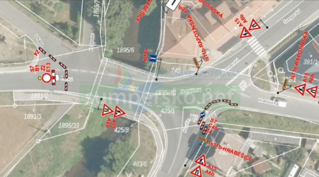 Úplná uzavírka silnice III/44638 v obci Vikýřovice