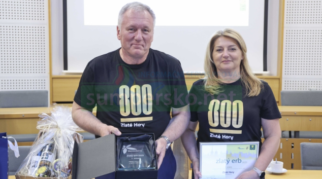 Zlatý erb pro Zlaté Hory