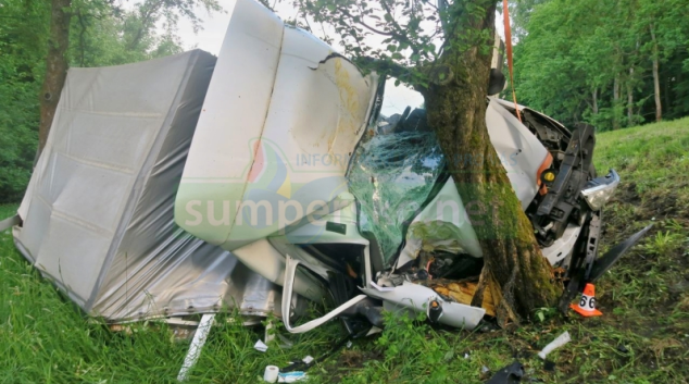 Řidič za jízdy usnul