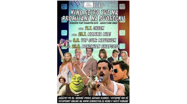 Minikino zve na promítání na dvorečku