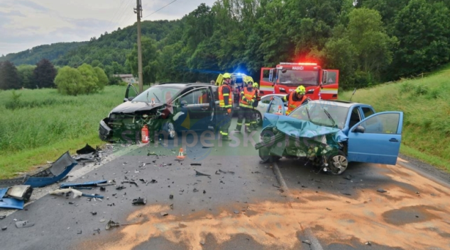 Čelní střet u Olšan na Šumpersku