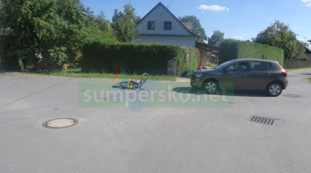 Cyklista v Libině nedal přednost