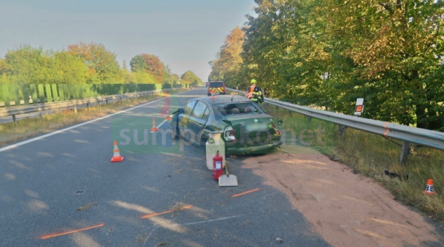 Nehoda na dálnici D35 u Loštic