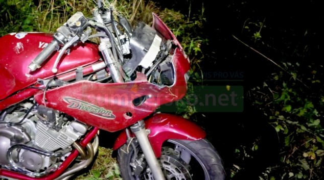 Nehoda motorkáře na Jesenicku