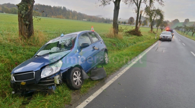 Řidička v Hrabišíně se lekla srny