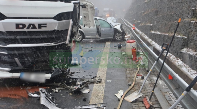 Řidička u Červenohorského sedla přejela do protisměru