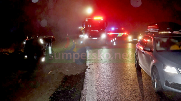 Havaroval s minibusem