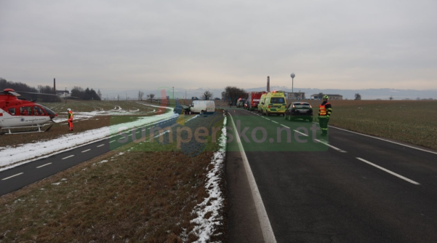 Čelní střet vozidel