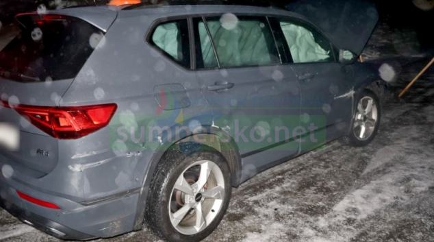 Havaroval na náledí