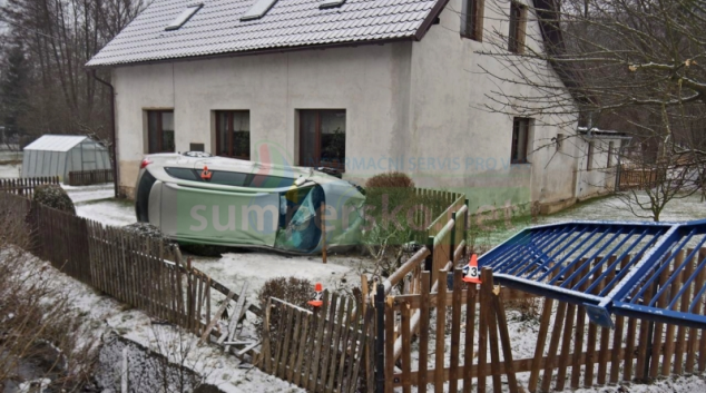 Řidič v Bohdíkově usnul za volantem