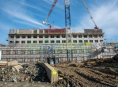 Stavba největšího pavilonu v historii FN Olomouc