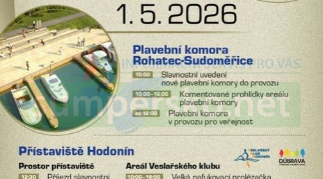 Odemkne se Baťův kanál i nová plavební komora