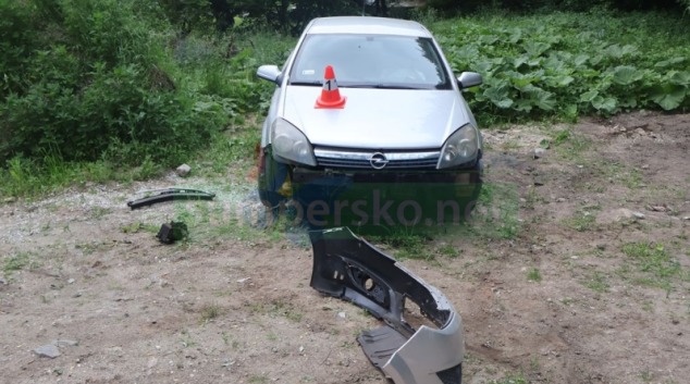 Řídič při rychlé jízdě dostal smyk