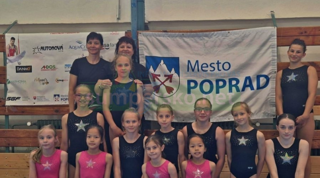 Gymnastky GK Šumperk uspěly v Popradu