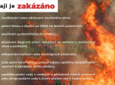 NAŘÍZENÍ: V kraji je zakázáno rozdělávat oheň v přírodě