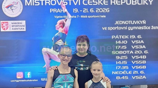 Gymnastky GK Šumperk bojovaly v Praze