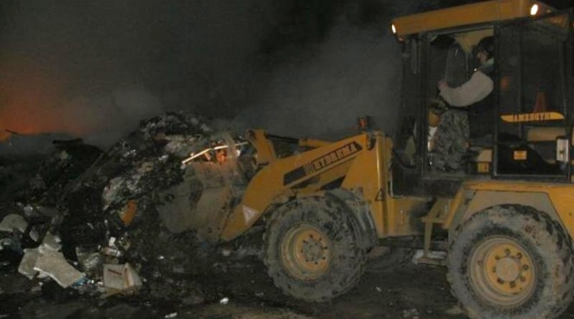 Hořelo na skládce komunálního odpadu v Zábřehu