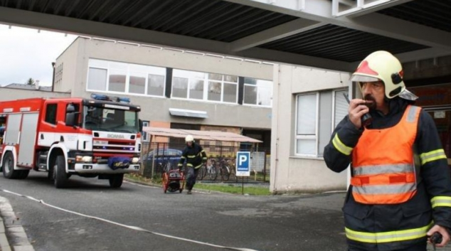 V Šumperské nemocnici hořelo ... naštěstí jen cvičně
