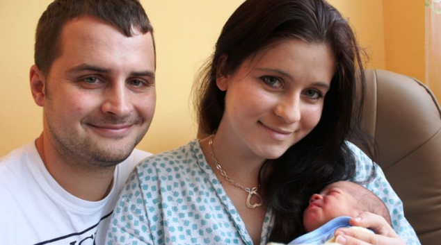 Dominik - první miminko Šumperské nemocnice v roce 2013