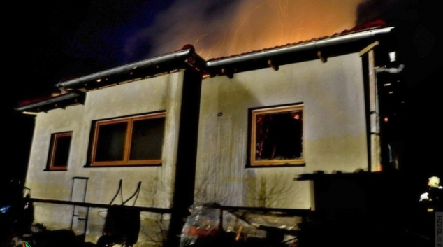 Hořela dřevostavba v Olomouci