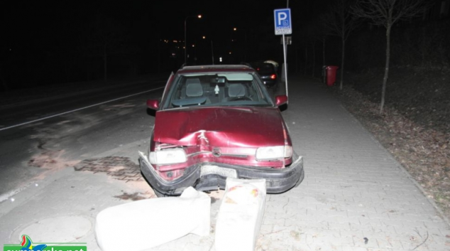Opilý řidič z Nového Malína boural v Šumperku