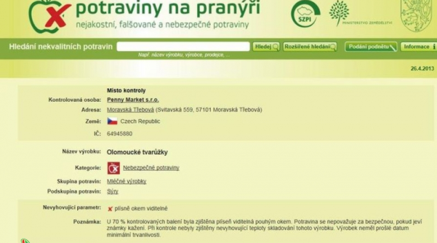 Web Potraviny na pranýři během necelého roku četly dva miliony návštěvníků