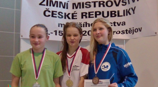 Plavkyně Leona Lysáková získala zlato na mistrovství České republiky