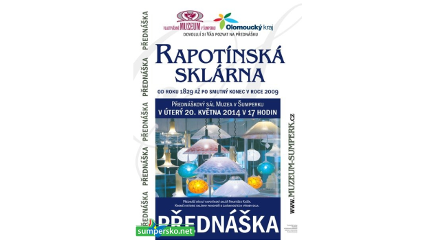 O historii Rapotínské sklárny pohovoří sklář František Kašík
