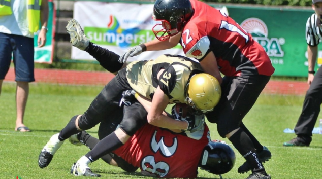 AMERICKÝ FOTBAL:Dietos Šumperk vs Znojmo Knights 16:54