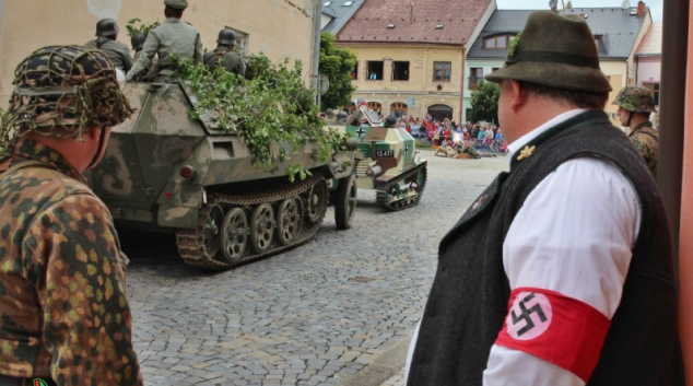 Na Masarykově náměstí v Zábřehu znovu bojoval wehrmacht