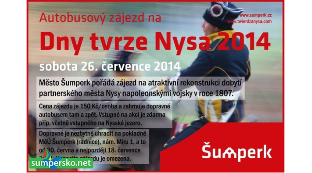 Město Šumperk pořádá zájezd do Nysy