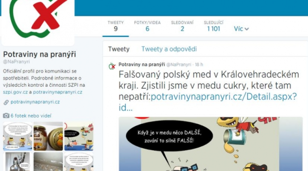 Potraviny na pranýři jsou i na Twitteru