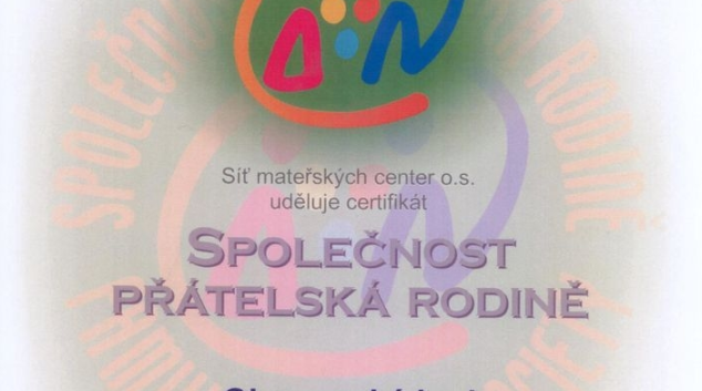 Certifikát „Společnost přátelská rodině“ patří také kraji