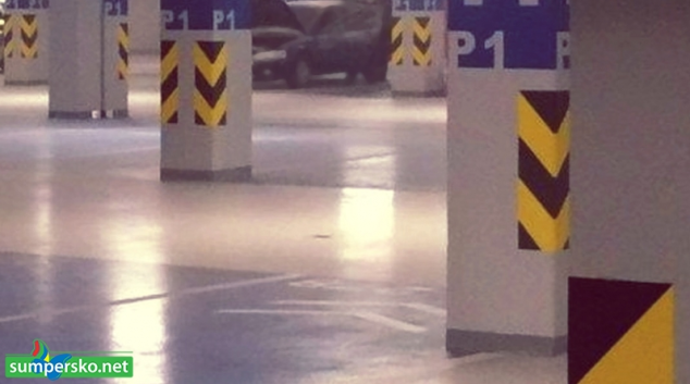 Opilému řidiči se nedařilo vyjet z podzemních garáží