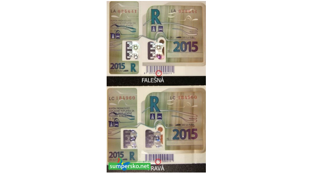 Pozor na padělky dálničních kupónů na rok 2015! Řidič, který ho má se pokutě nevyhne