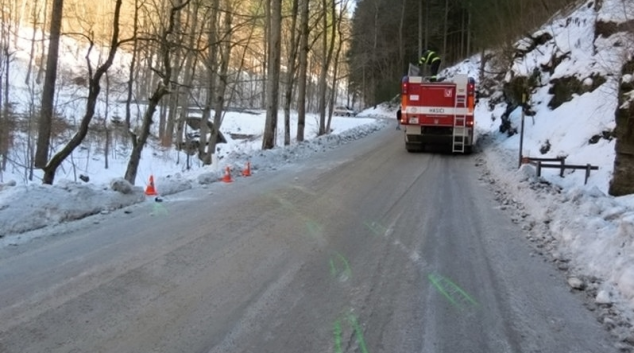 Na Jesenicku v rozmezí dvou dnů se na stejném místě staly dvě nehody