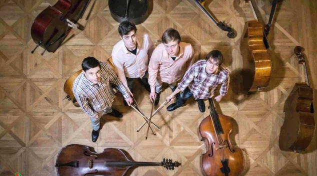 Kontrabasové kvarteto v kostele sv. Barbory
