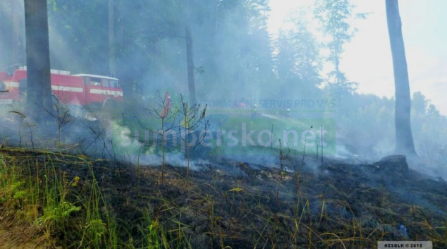 V kraji se zvýšil počet požárů trávy a lesních porostů