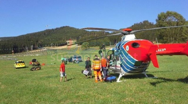 Na Dolní Moravě se těžce zranil paraglidista