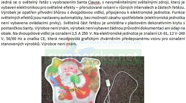 Santa nerozdává dárky, ale rány elektrickým proudem