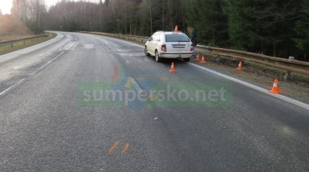 Řidička na Jesenicku podcenila rychlost