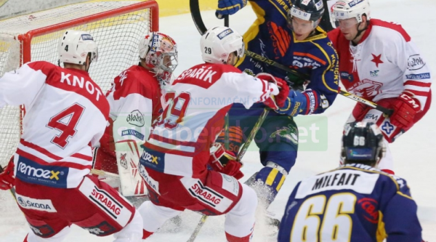 HOKEJ: HC Slavia Praha vs Salith Šumperk 4:3