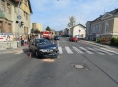Řidička v Šumperku vjela do křižovatky na červenou