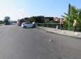 V Mohelnici při průjezdu zatáčkou řidič vyjel mimo komunikaci