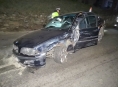 Po nehodě v Úsově pokračovalo vozidlo dál v jízdě ve smyku