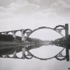 stavba mostu v roce 1940 (fotoarchív T. Jandy)