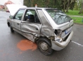 Mladík bez „řidičáku“ havaroval v Šumperku