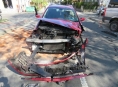 Řidička v Šumperku čelně narazila do projíždějícího vozidla